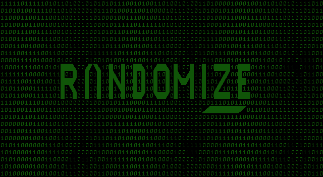 Title screen of 'Randomize'.