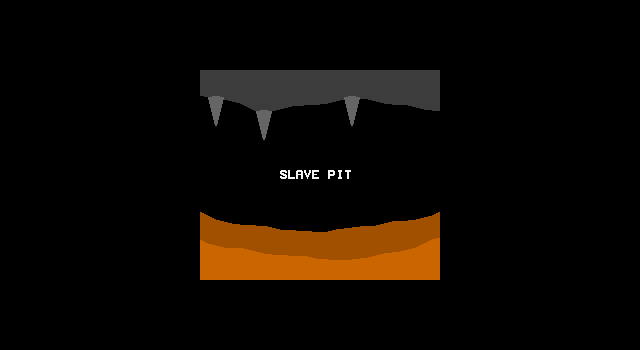Title screen of 'Slave Pit'.