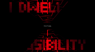 Title screen of 'I Dwell in Possibility'.