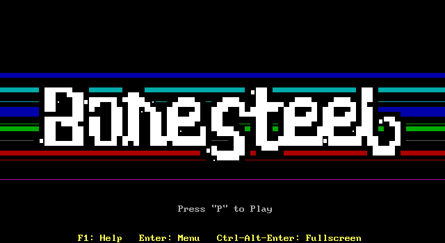 Title screen of 'Bonesteel'.