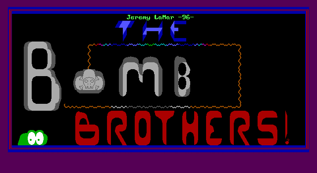 Title screen of 'Bomb Brothers'.