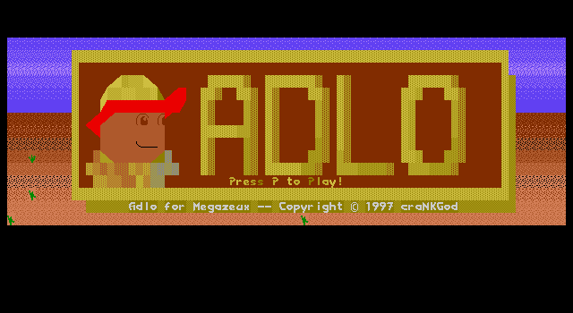 Title screen of 'Adlo'.