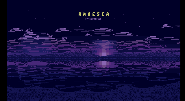 Title screen of 'Amnesia Demo'.