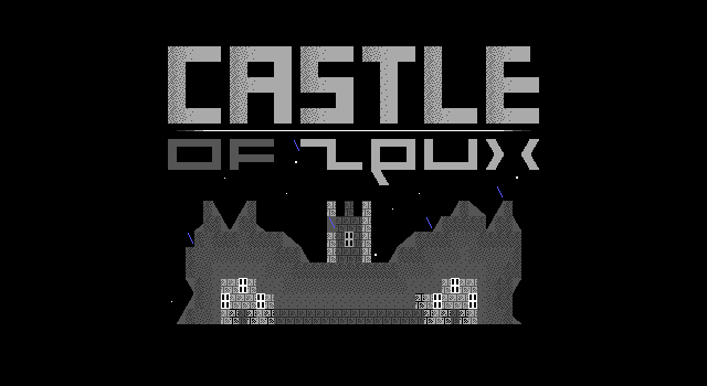 Title screen of 'Castle of Zeux'.
