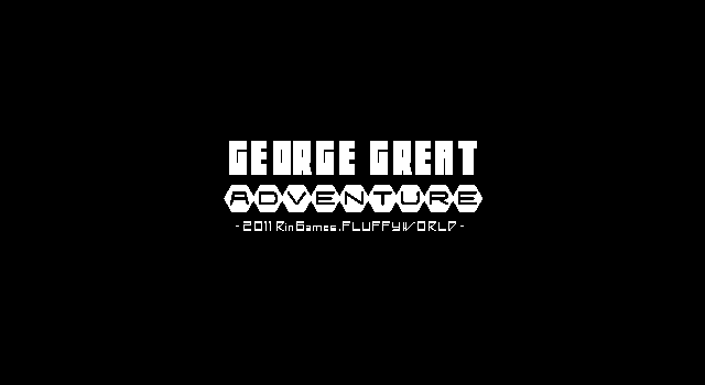 Title screen of 'George Great Adventure'.