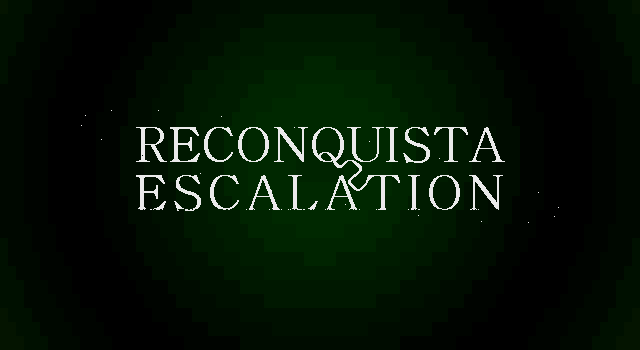 Title screen of 'Reconquista+Escalation'.
