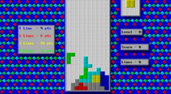 Screenshot of SMZX Tetris